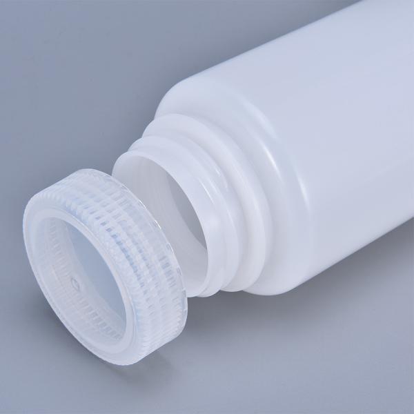 Customized Logo 250ml Wide-Mouth Plastic Clear Reagent Bottle Screw Cap for Medicine