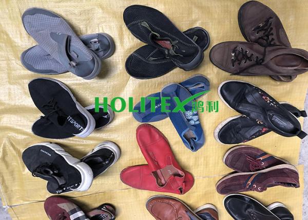 Holitex Used Mens Shoes / Used Canvas Shoes Mixed Size Wearable For Africa