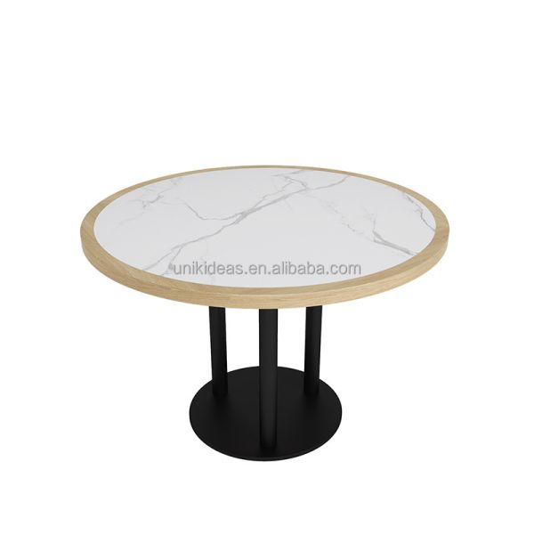Hot Sale Commercial Cafe Restaurant Furniture Tea House Coffee Shop Wood Booth Seating Table and Chair Set for Hotel Bistro