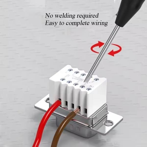 DB9 RS232 9 Pin Male Female DB15 VGA D-sub 15 pin Connector Plastic Hood Cover Backshell