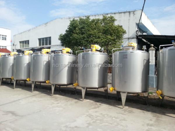 SUS304/316L Tanque de armazenamento de puré de tomate para a produção de celulose de frutas em instalações de fabrico