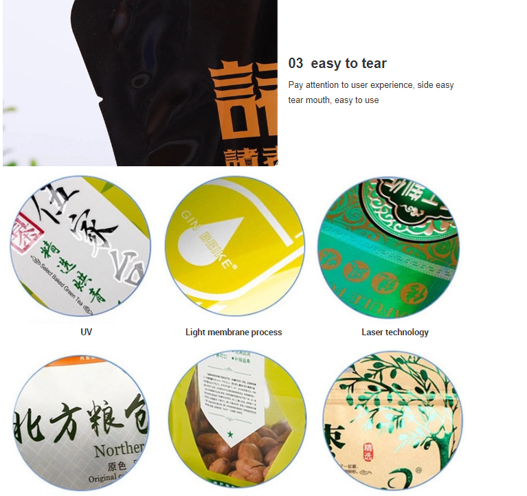 Ziplock BOPP28 Recloseable Bag With Hanging Hole