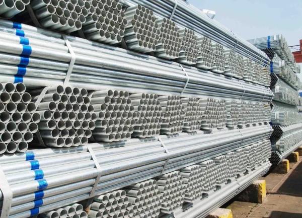 Round 50mm Galvanized Steel Pipe Thick Wall Large For Oil And Gas Pipelines