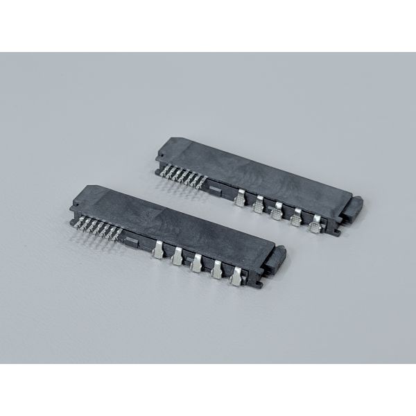 High-Speed SATA 22P IDC Female Pin Connector with Locating Peg, Phosphor Bronze Terminals & Gold G/F Plating | PCB Wire Cable Electronic Connector for Customization