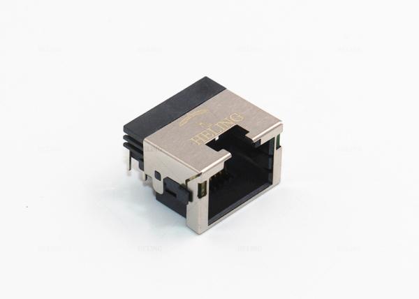 Brass Shielded SMT Low Profile RJ45 Tab Down 8P8C