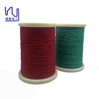 Color rojo / verde de seda real sirvió alambre litz 0.1mm Conductor de cobre