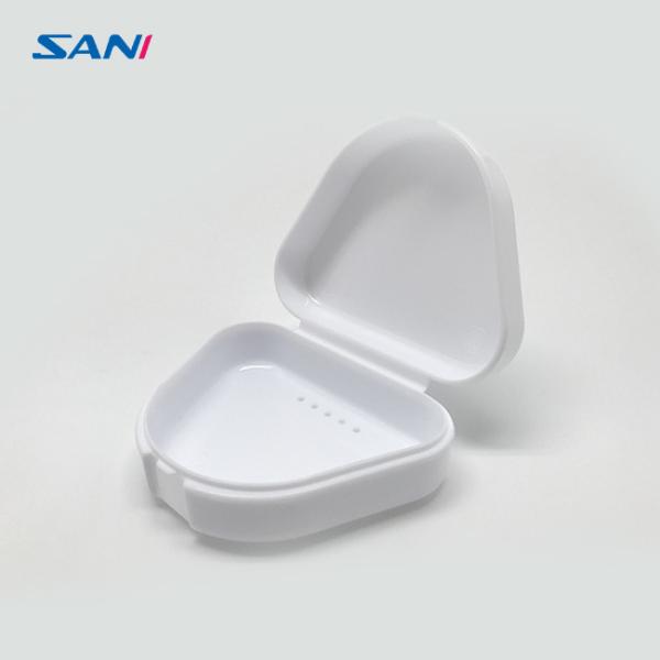 Красные пластиковые контейнеры держателя Denture случая 17g контейнера Mouthguard