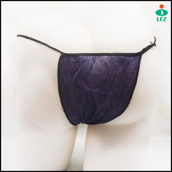 Disposable Thong Panties Women T Thong Non-woven Fabrics for Spa