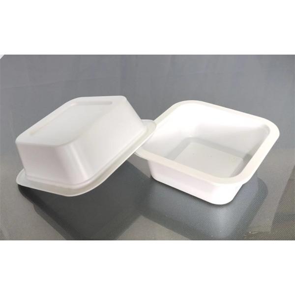 120 X 120 X 40MM Disposable Rectangle Tray Plastic PP White Vegetable Tray Plastic