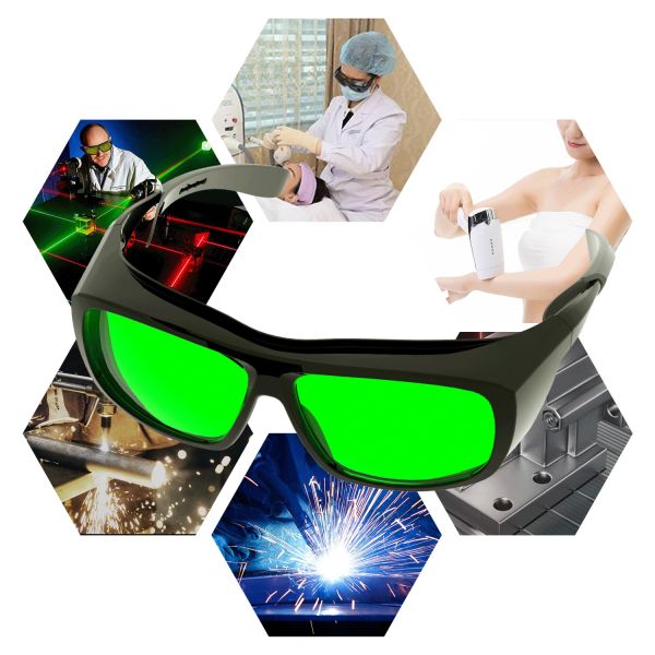 Laser Goggles CE EN207 Ansi Z87 1064nm 808 CO2 Diode Ipl Ndyag Fiber Red Green Protective Welding Safety Glasses Eye Protection