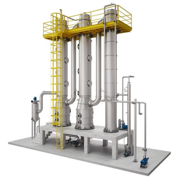 Multi Flow Falling Film Plate Evaporator Low Noise High Heat Transfer Coefficient