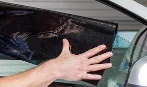 Skin Care Window Cover Film Anti Smash , Black Window Tint Rolls With Scraper