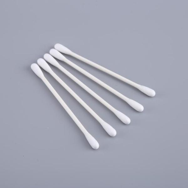 Industrial Use Cotton Bud Swab with Double Round Tip and Paper Stick Made of 100% Pure Cotton 25pcs/pack