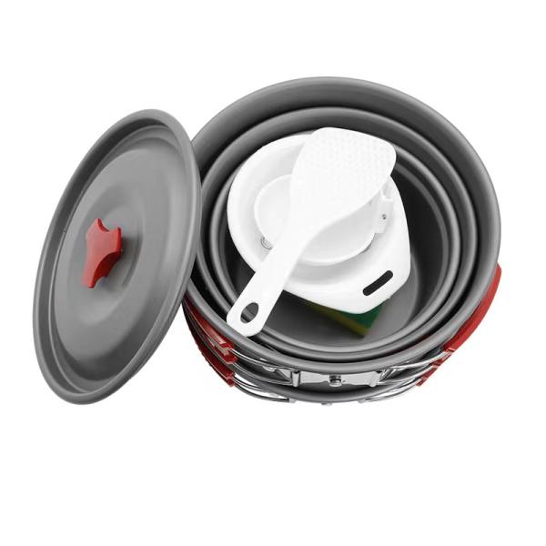 Aluminium Alloy Outdoor Camping Pot Set With Two Pieces THNH-04