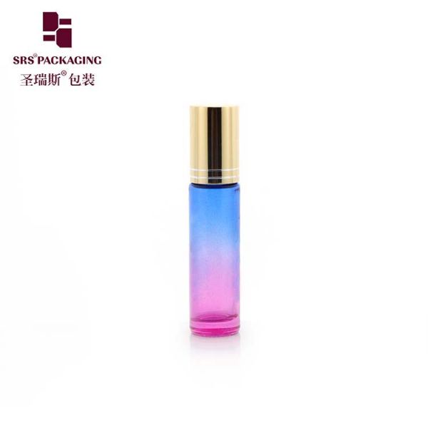 1/3oz Essential Oil Custom Gradient Color Glass 10ml Roll on Glass Bottle