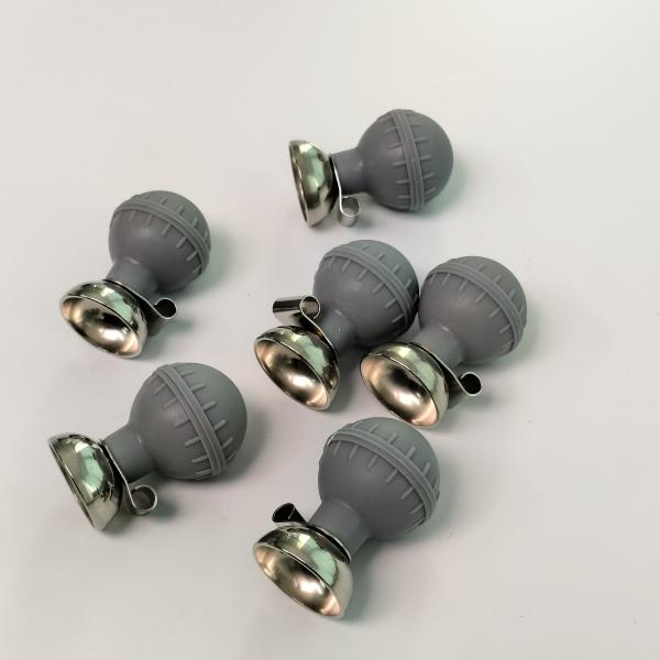 6 peças / 1 caixa de bola de sucção cinza de diâmetro 27 mm abertura 4,0 mm REF ECG-FQX41