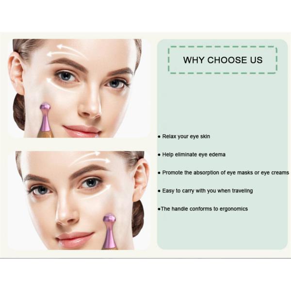 Wooden Handle Jade Massage Roller Facial Gua Sha Massage Stick and Eye Care Tools for Promoting Eye Cream Absorption