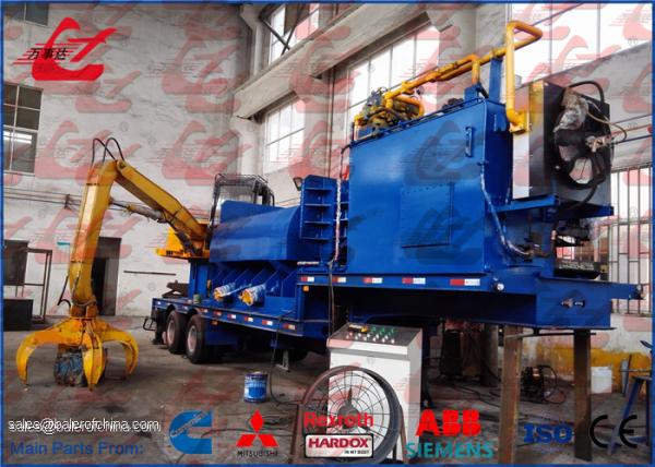 Portable Scrap Baler Logger Metal Baling Machine With Feeding Grab Automatic Control Customize Accepted