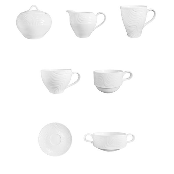 Savall HoReCa Pure White Porcelain Dinnerware Sets Round PB Free
