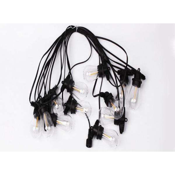 15M 48FT 15pcs S14 Outdoor Waterproof Lamp String Head Festival Decoration Outdoor Waterproof Lamp String