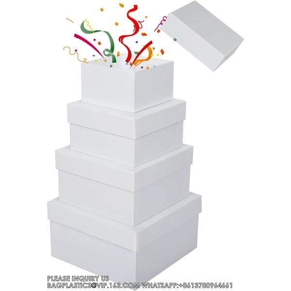 Black Gift Boxes Birthday Wedding Graduation Christmas Gift Wrapping Boxes groomsmen Presents Wrapping