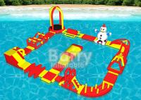 Parc aquatique gonflable de combinaisons multiples, jeu gonflable de l'eau de sport d'Aqua