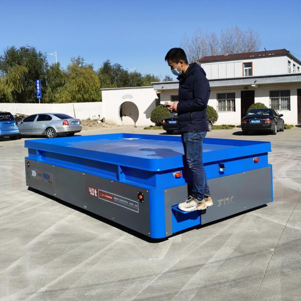 Heavy Duty Transporter Platform Material Handling Battery Powered Transfer Trolley