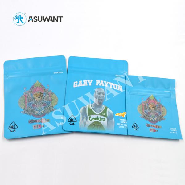 Lamination MOPP VMPET Weed Standing Up Pouch Mylar Bags With Zip Lock