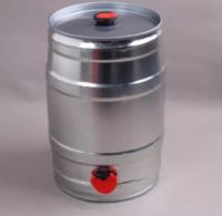 La maison brassent la canette de bière ronde 5L en métal avec l'épaisseur de valve et de bande 0.23mm