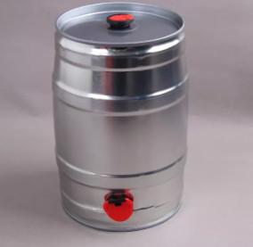 Homebrew Round Metal Beer Can 5L With Valve And Tape 0.23mm Thickness