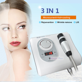 3 в 1 машине красоты электрической горячей холодной лицевой кожи Массагер поднимаясь