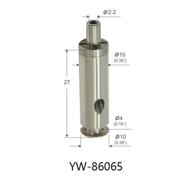Adjustable Nickel Plated Brass Wire Gripper 10mm Dia 27mm Length YW86065