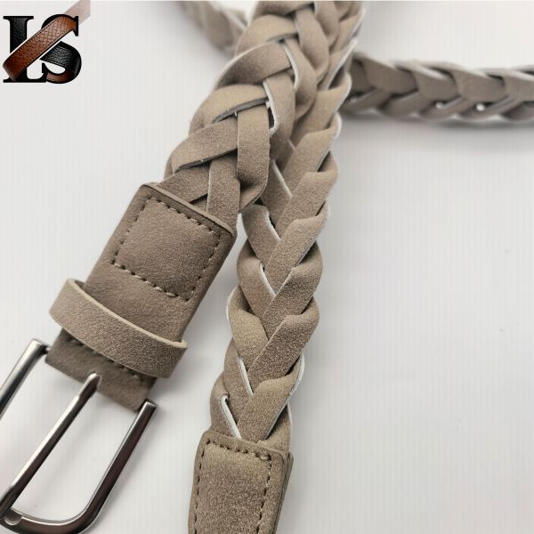 High Quality Woven Braided Leather Waist Belt Suit For Unisex  Braided Belts