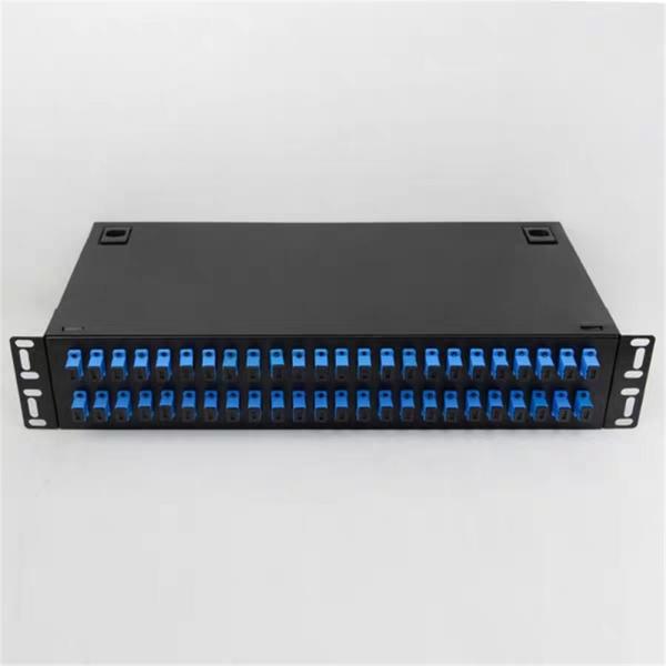 48 Port ODF Optical Distribution Box ODF SC LC 19 Inch Rack Mount Sliding Type