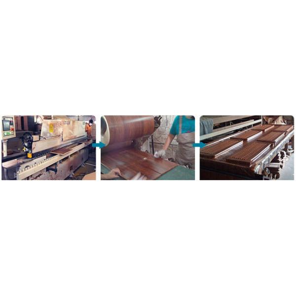 Indoor Custom Made Louvered Closet Doors , Shutter Wardrobe Doors 4 Drawers Front