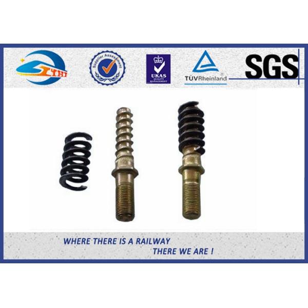 Double acier ferroviaire fini de boulon de boulon de vis de galvanisation chaude avec le bitume Dacromet