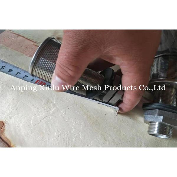 SS316L 1.5Tons Wedge Wire Water Filter Nozzles - XL - DT - 53 / B / M25 / Flow Area 580mm2