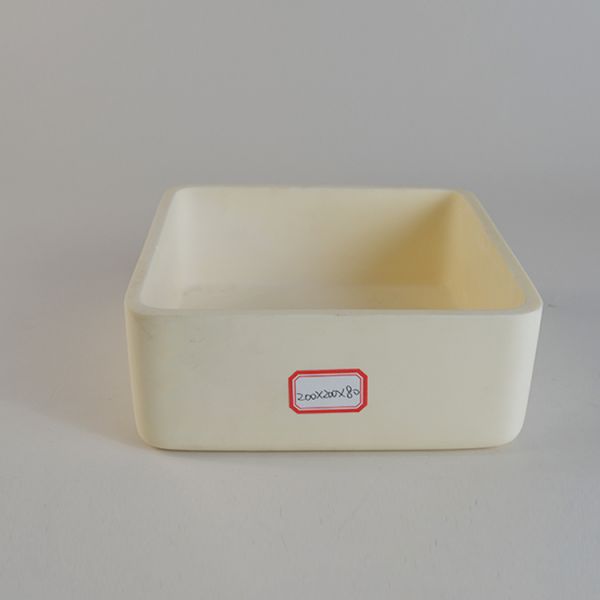 Industrial Rectangular Corundum Crucible Alumina Boat Tray Sagger Precision Components