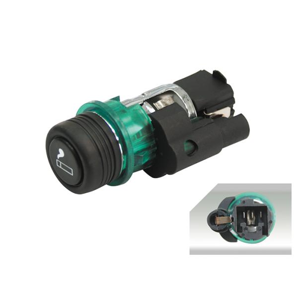 ESQ6111 Auto cigarette lighter replacement 12V 120W green color with socket