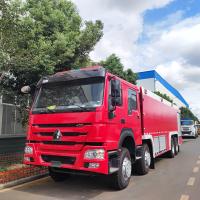 Camion de pompier citerne à eau et mousse Howo 430ch 24000 litres pour incendies industriels / secours aéroportuaire
