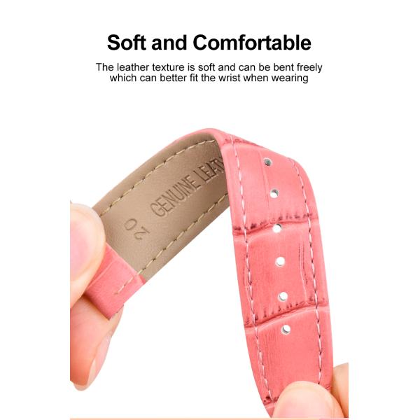 мода ремешка 10mm 12mm неподдельная кожаная подгоняла 20mm 24mm