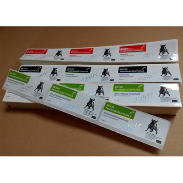 Ярлыки пробирки лаборатории 10мл, влияние Холограм стикеров ярлыка винила лазера Фарма