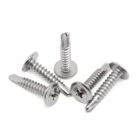 Stainless Steel Galvanized Self Tapping Screws with Flat Wafer Head