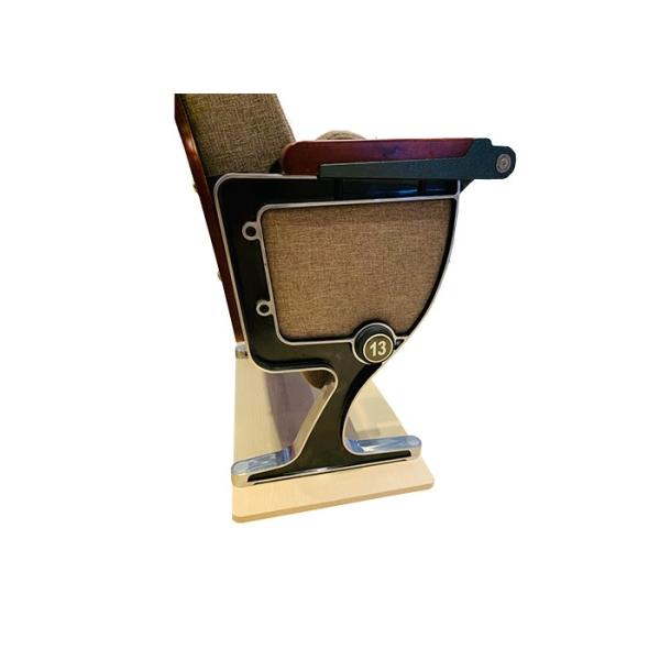 Chaises en cuir de pièce de conférence de tapisserie d'ameublement d'unité centrale avec la jambe d'alliage d'aluminium