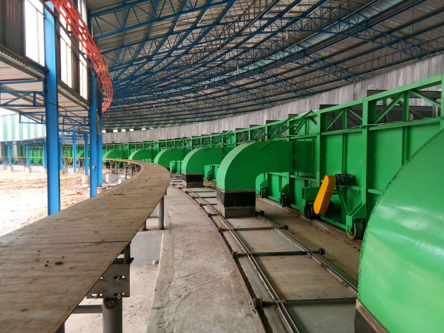 промышленное предприятие кирпича глины 7.2m автоматическое с роторной печью кирпичи одного дня 100000