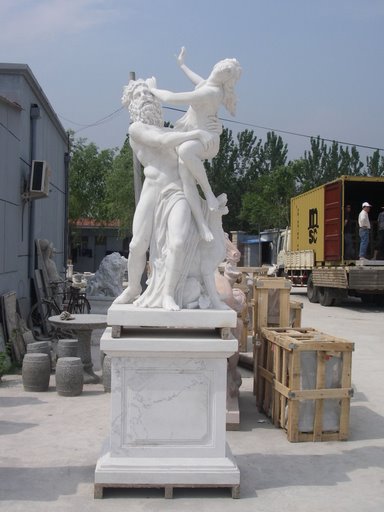 Museum exhibition marble sculptures Laocoon replica stone statue,stone carving supplier