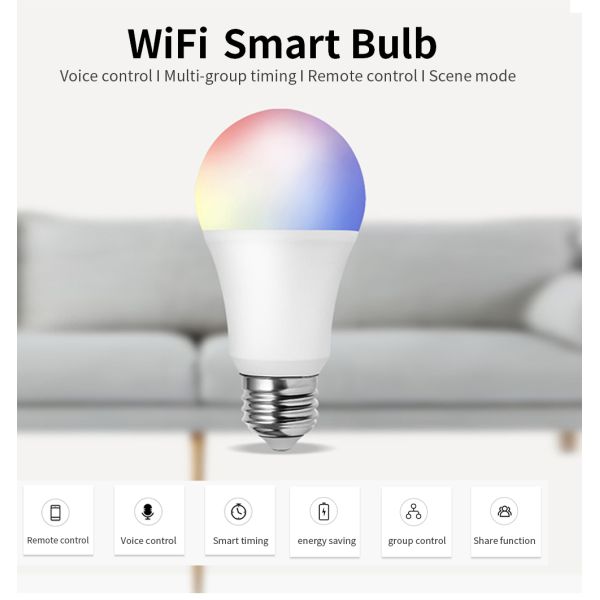 ZigBee 3.0 Smart Lighting Control E14 LED Bulb Mesh Network RGBCW
