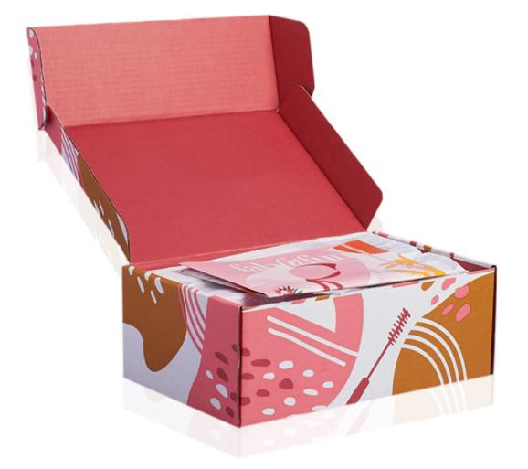 CMYK Offset CDR Apparel Packaging Boxes , EVA Blister Colored Corrugated Mailing Boxes