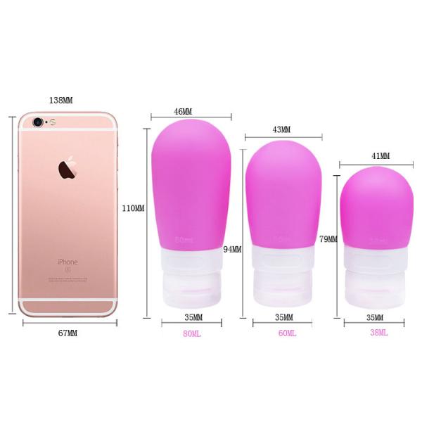 Контейнеры перемещения силикона 90ml выжимкы Refillable