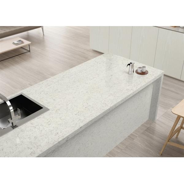 Mirror White Quartz Stone Kitchen Countertop Bathroom Vanitytop Anti Faded